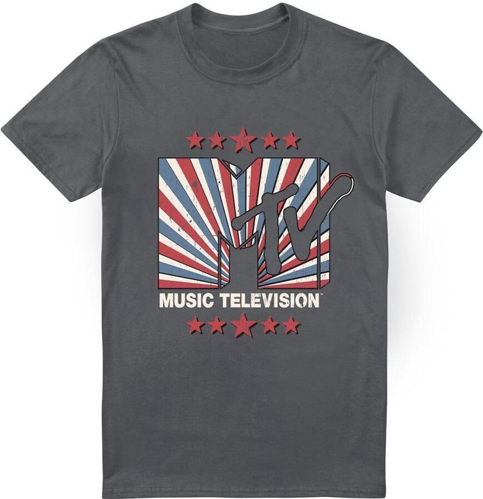 MTV - T-Shirt für Herren TV6279 (XL) (Holzkohle)