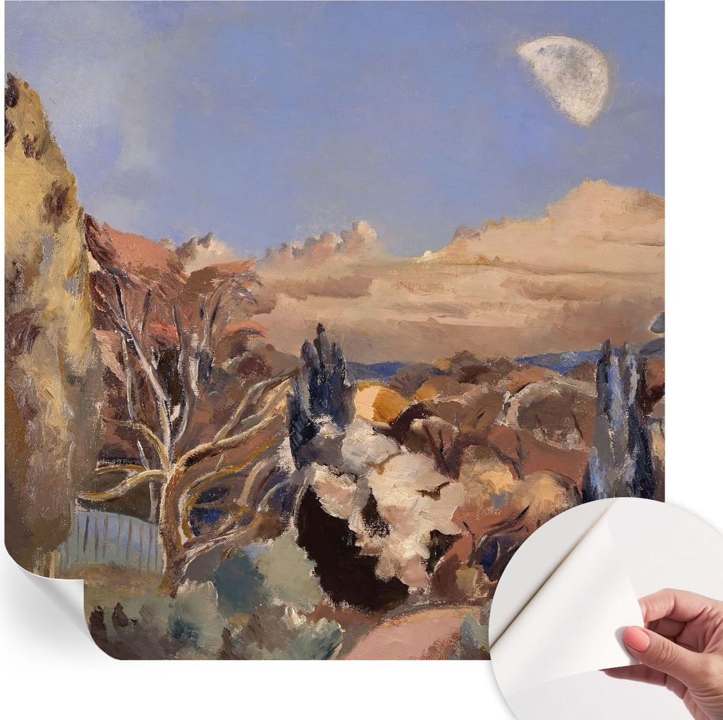 Selbstklebende Wandtapete - Dekorative Tapete für Wohnzimmer - Klebefolie für Wandbilder - Tapetenfolie für Wanddekoration - 250x250 cm - Waldla...