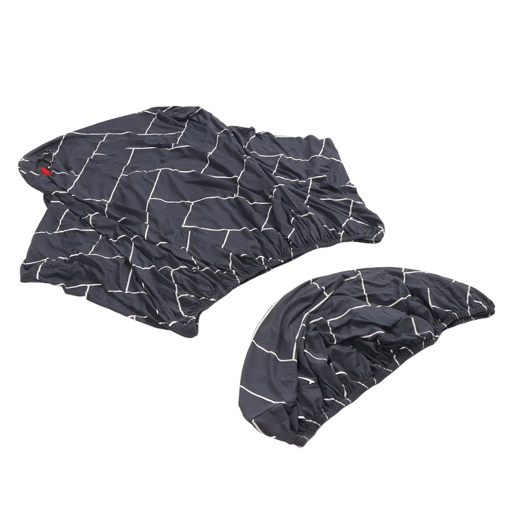Coprisedia Wingback NILUOH 2 Pezzi - Morbido Elasticizzato Caffè - Protezione Anti Graffio - 2