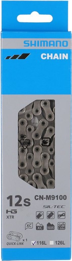 SHIMANO CN-M9100 XTR Schaltungskette, 116 Glieder, 12-fach, Produktbild 