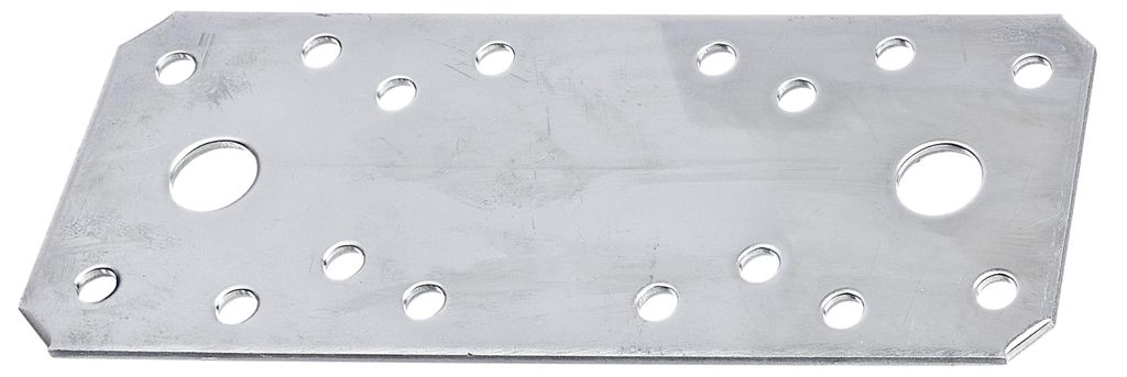 Alberts Flachverbinder | Edelstahl | 133 x 55 mm | 50er Set Produktbild 