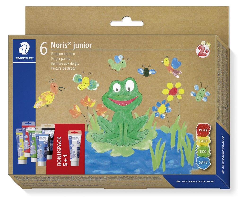 STAEDTLER Noris junior 8816 Fingermalfarben Set mit 6 Produktbild 