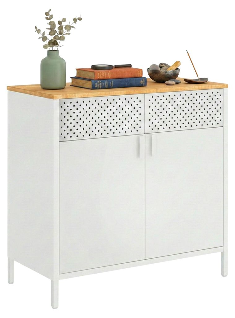 relaxdays Metallschrank mit 2 Türen