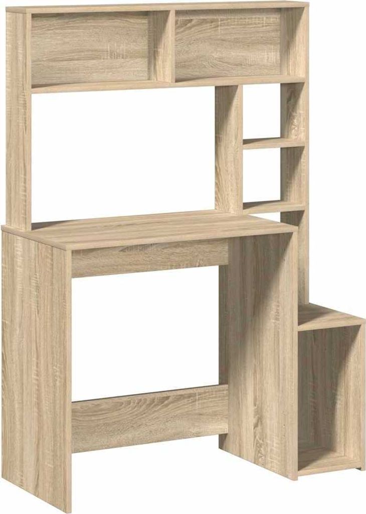 Schreibtisch mit Regal Sonoma-Eiche 100x45x140 cm Holzwerkstoff