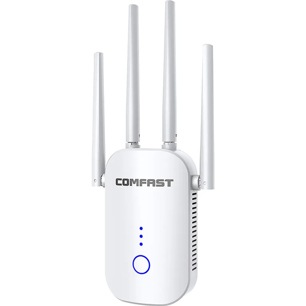 Amplificateur WiFi 1200Mbps AC Double Bande avec 4 Antennes Haute Gain