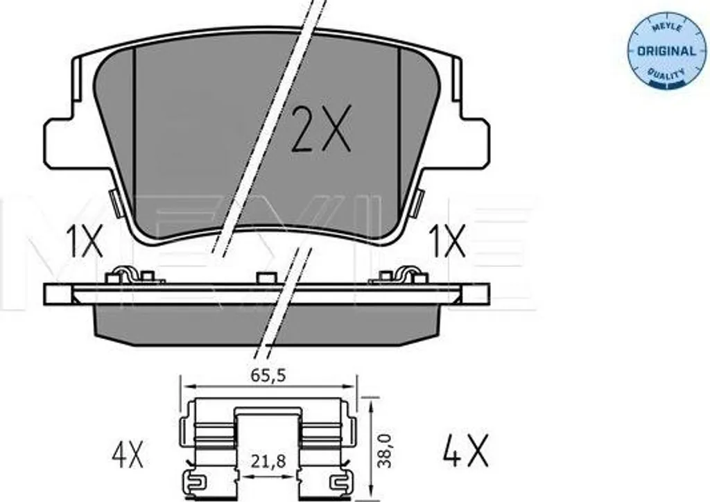 Plaquettes de frein arrière haute résistance Hyundai Santa Fe 2.2 CRDi 18-