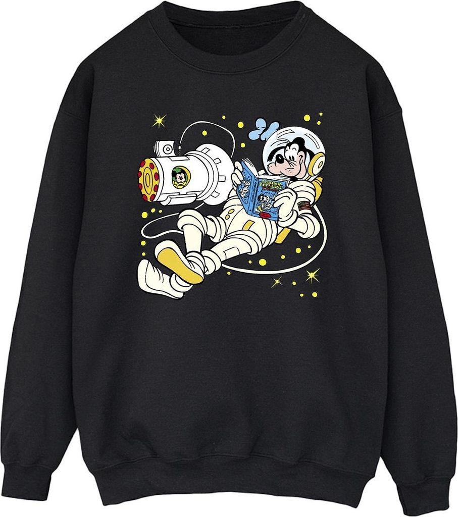 Disney - "Reading In Space" Sweatshirt für Herren BI39959 (S) (Schwarz)