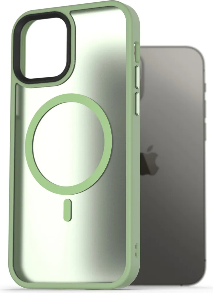 Coque iPhone 12 verte avec charge MagSafe pour un usage actif
