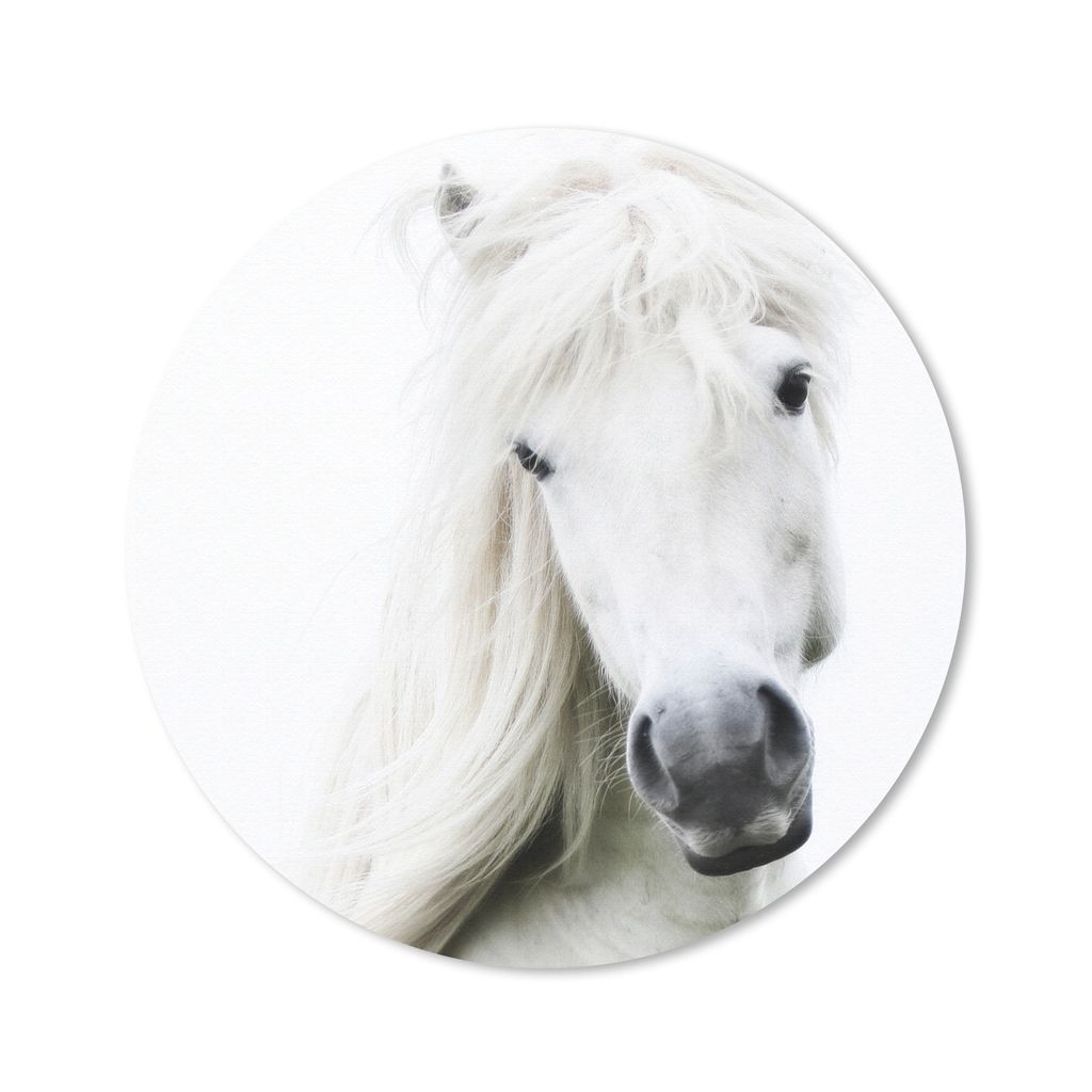 MuchoWow Mauspad Mousepad Pferde - Nutztiere - Mähnen 40x40 cm - Mousepads - Maus Mat - Pad - Mausunterlage - Schreibtisch Accessoires