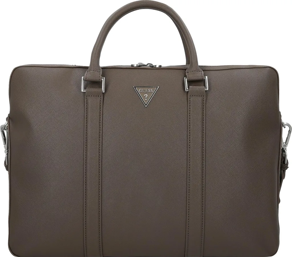 Guess Milano Porte-documents 41.5 cm avec Compartiment PC Noir Élégant