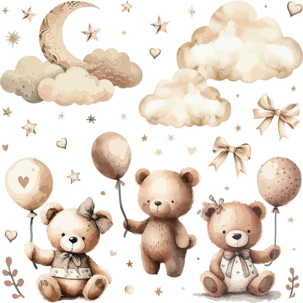 Wandaufkleber Kinderzimmer – Wandsticker für Baby & Kinder Produktbild 