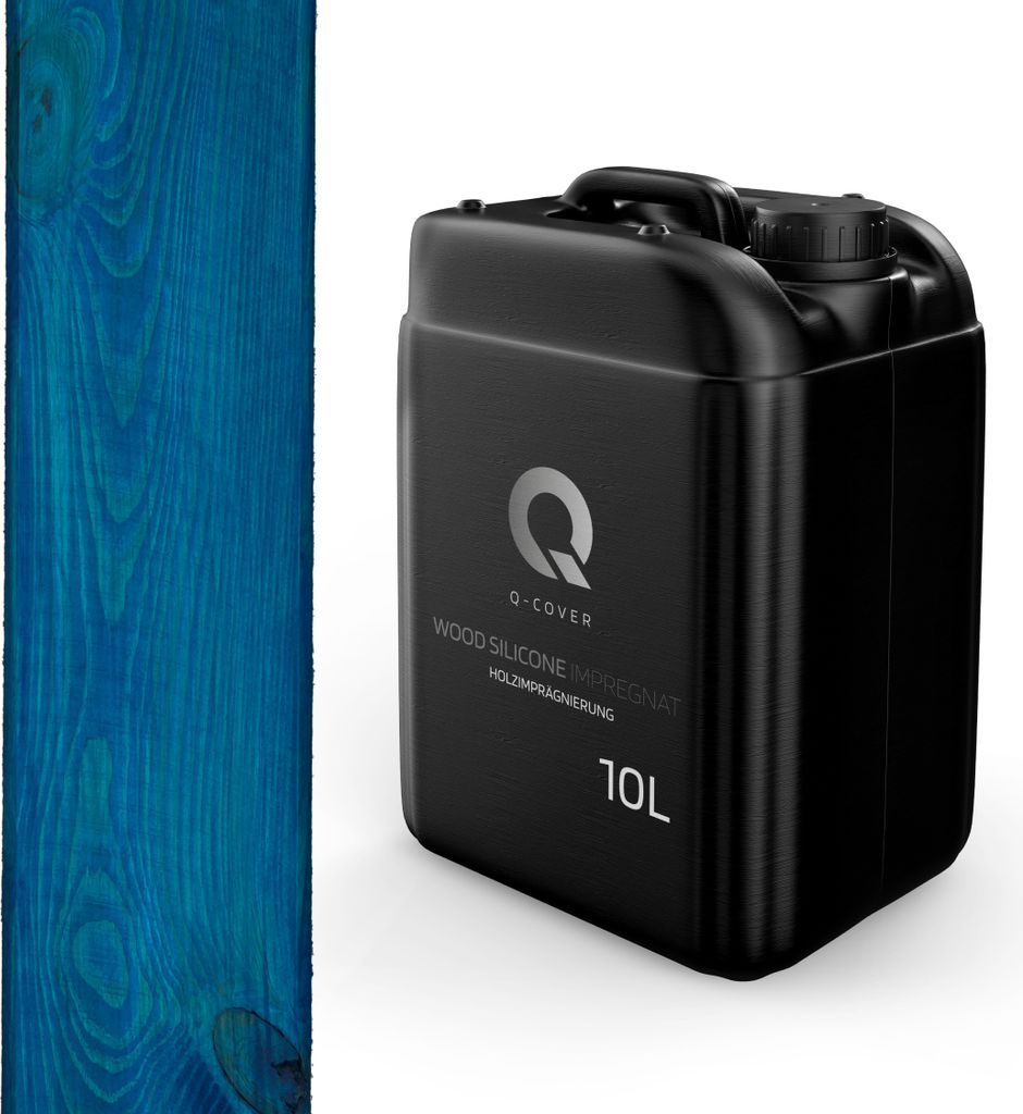Holzimprägnierung | Blau 10L 2In1 Holzschutz | Farbimprägnierung | Imprägniermittel Holzschutz |mittel Imprägnierung Abperleffekt Alle Holzarten