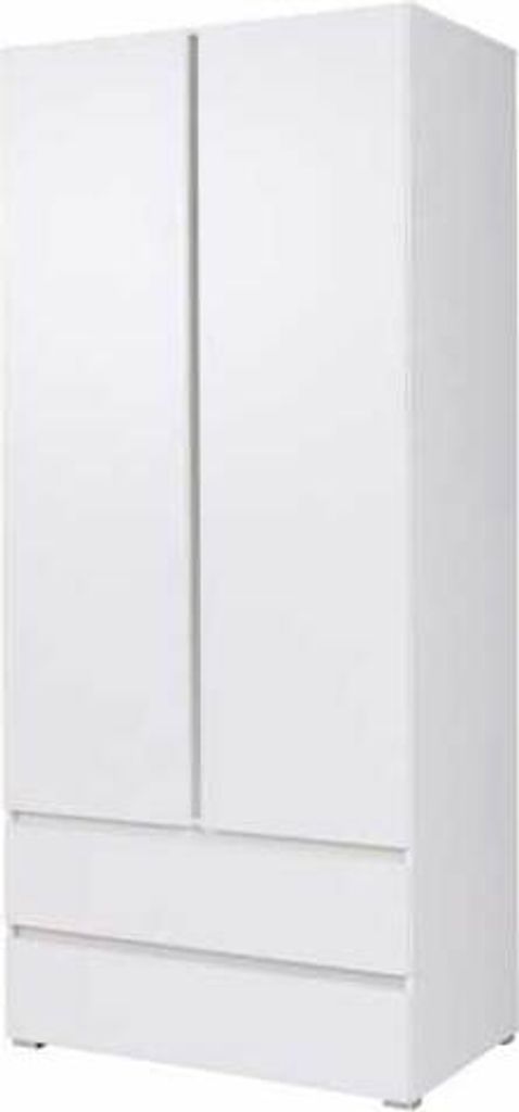 Kleiderschrank Drehtürenschrank Cosmos 92x51x204cm weiß Produktbild 