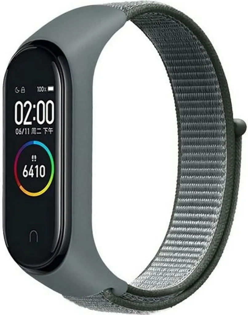 Cinturino Beline Grigio per Mi Band 7 6 5 4 3 - Nylonloop Economico e Solido - 2