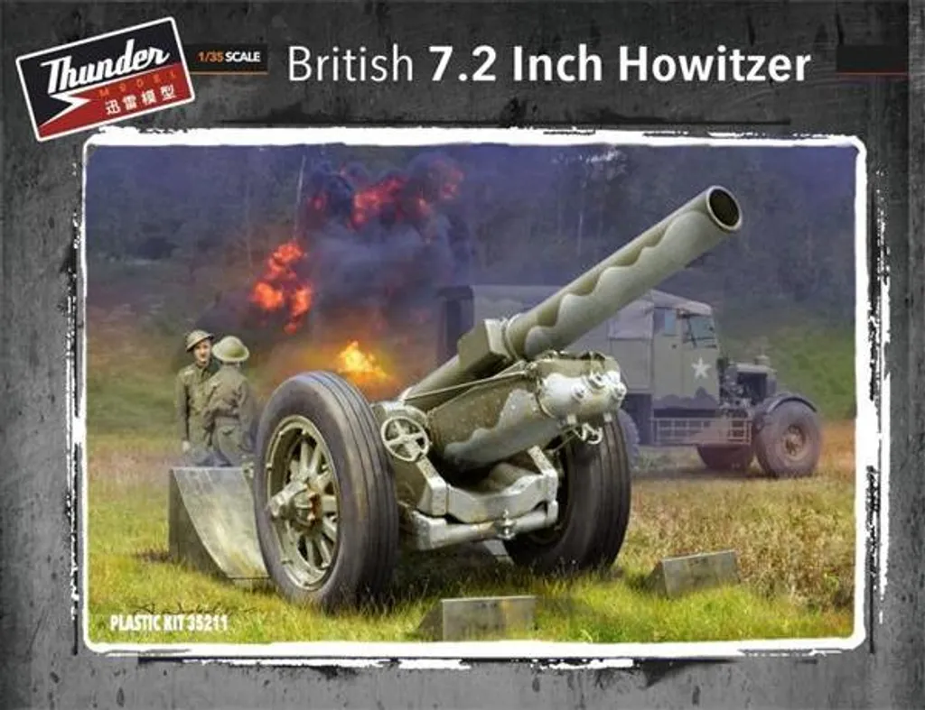 Obusier britannique BL 7,2 pouces miniature d'artillerie lourde