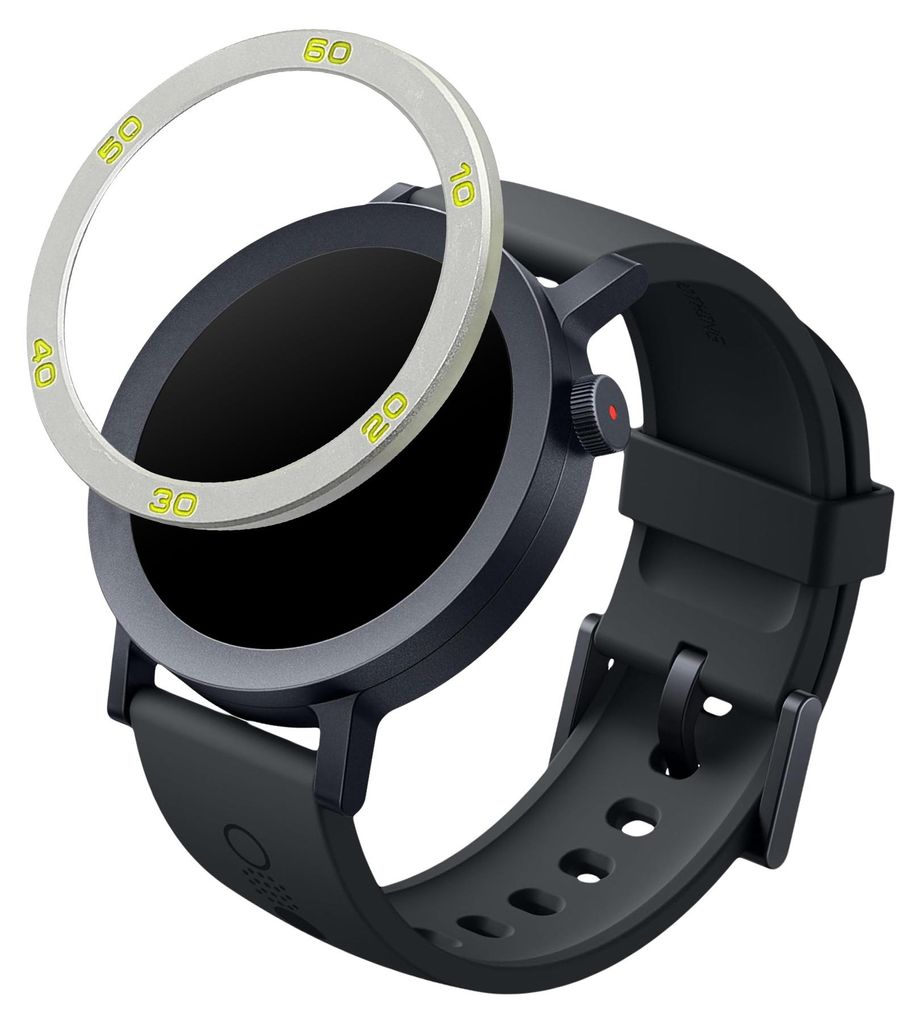 kwmobile Schutzring kompatibel mit CMF by Nothing Watch Pro 2 (D398) Fitnesstracker - Bezel Ring Lünette in Silber Grün