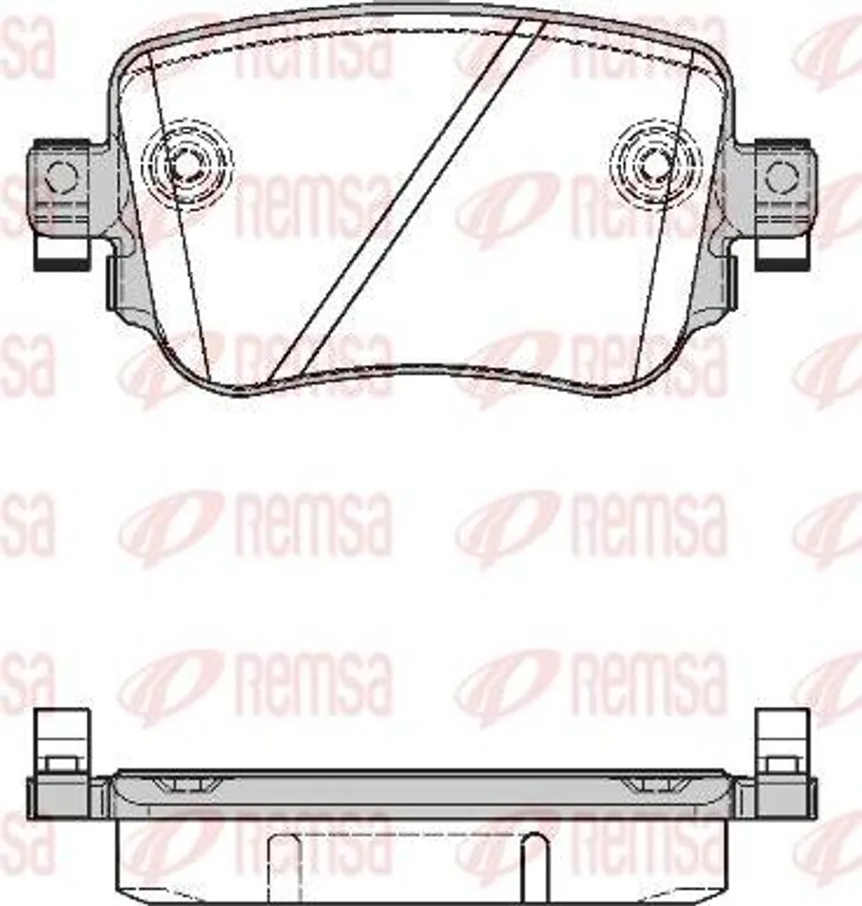 Jeu de Plaquettes de Frein Arrière pour VW Sharan et Seat Alhambra II