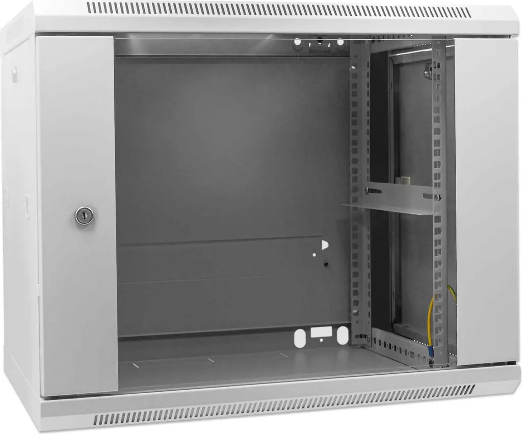 Coffret Réseau 9U 600x600 pour Bureau - Solution de Stockage Murale - 2