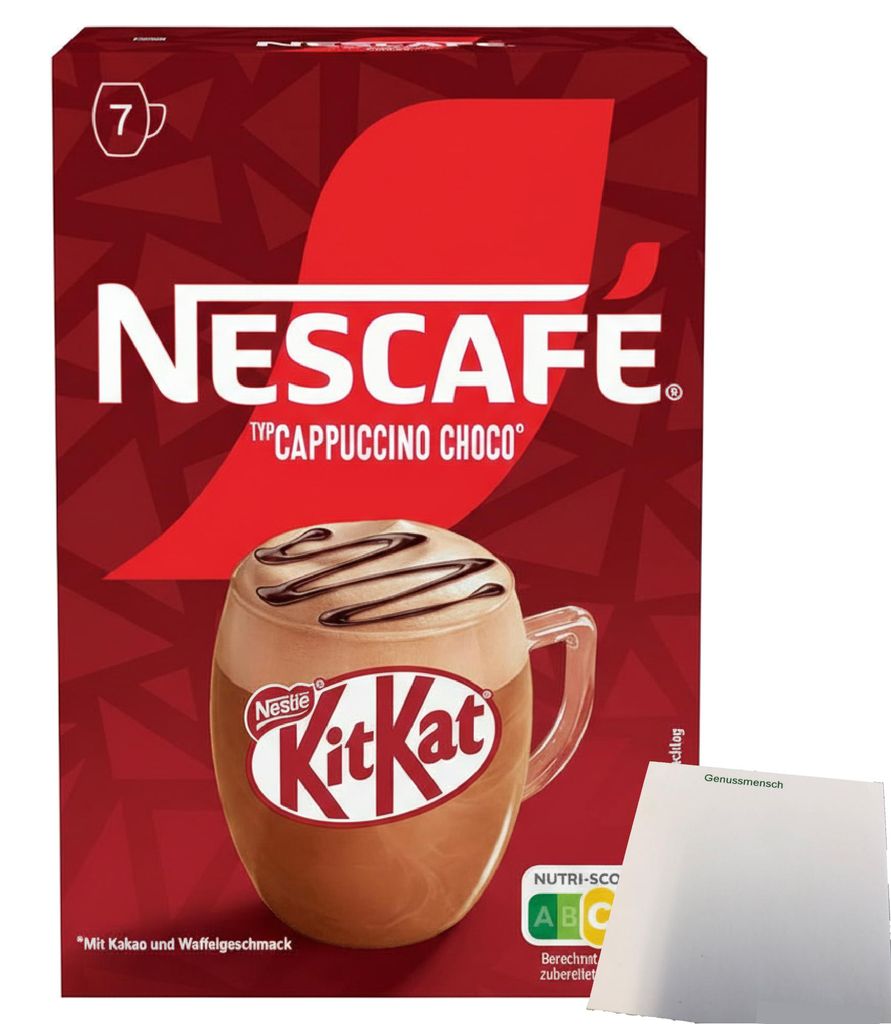 Nescafe Cappuccino Choco KitKat 7 Stück (7x21g Packung) + Produktbild 