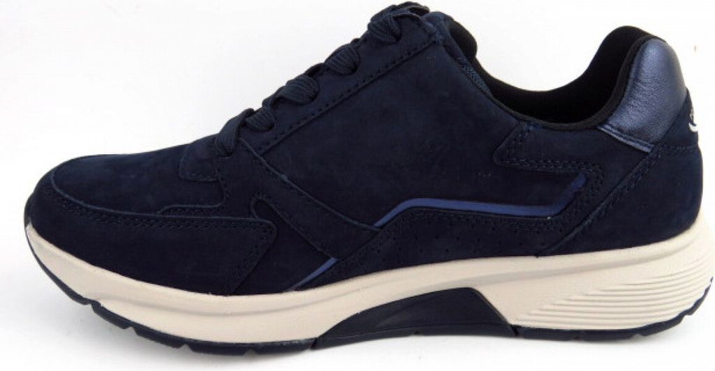 Gabor Rollingsoft Nubuk Damen Sneaker low in Blau, Größe