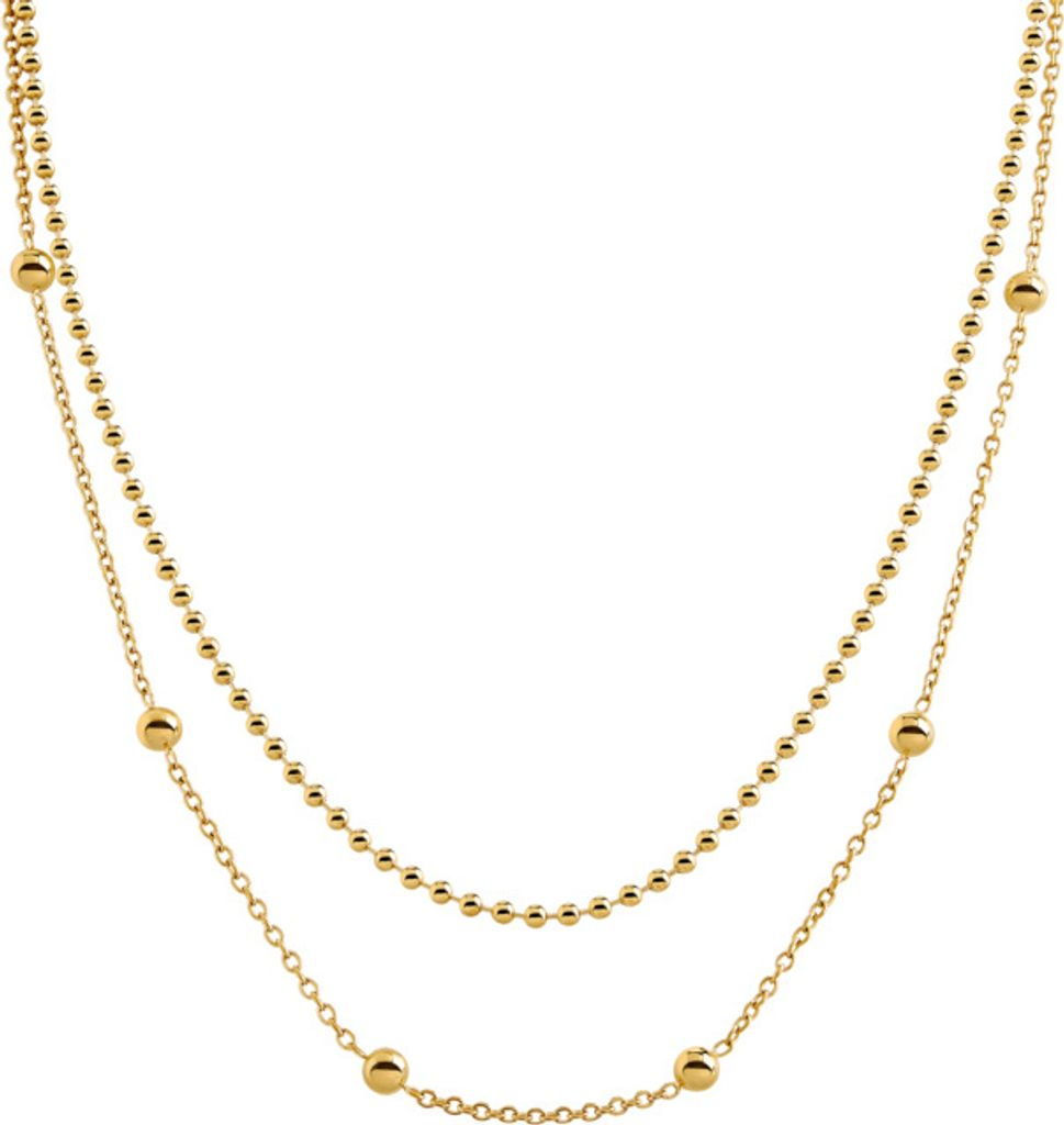Boccia Collier 08066-02 Titan Gold plattiert Produktbild 2