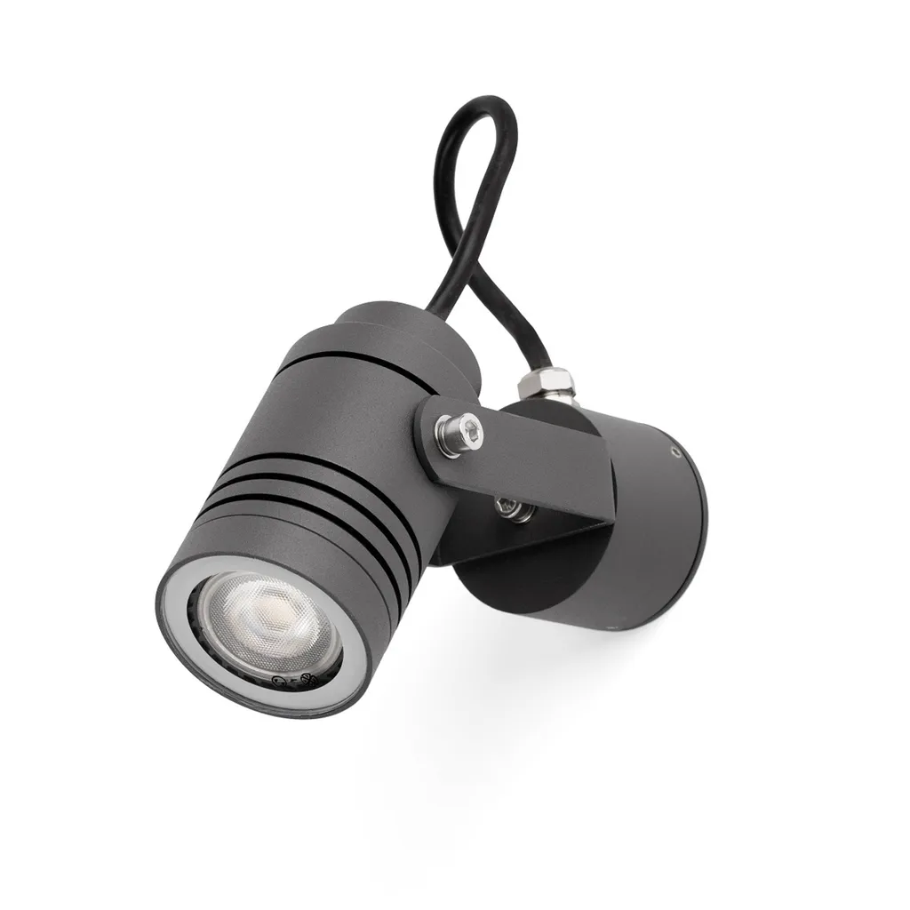Spot LED da parete per esterni LIT IP54 grigio scuro