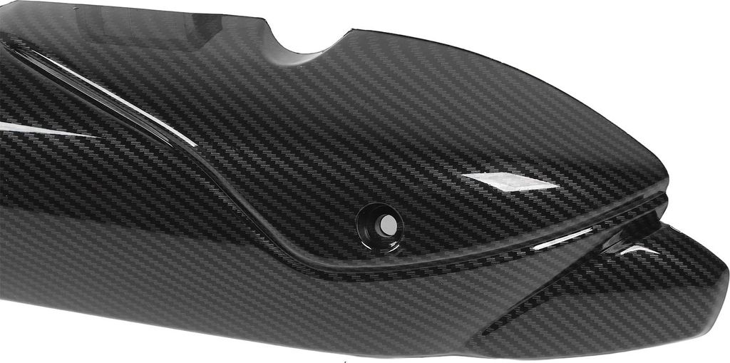 Motorrad-Auspuffrohrabdeckung, Kohlefaser-Muster, Hitzeschild für NMAX 125 155 2020 bis 2024