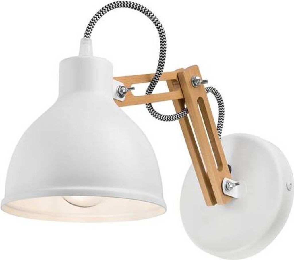 Wandleuchte MARCELLO WEIß E27 L:35cm H:25cm dimmbar