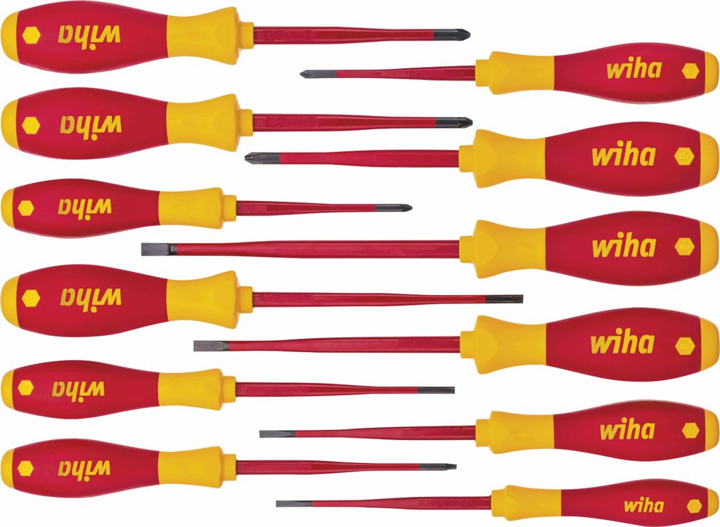 Schraubendreher-Satz VDE 12tlg. slimFix Wiha Produktbild 
