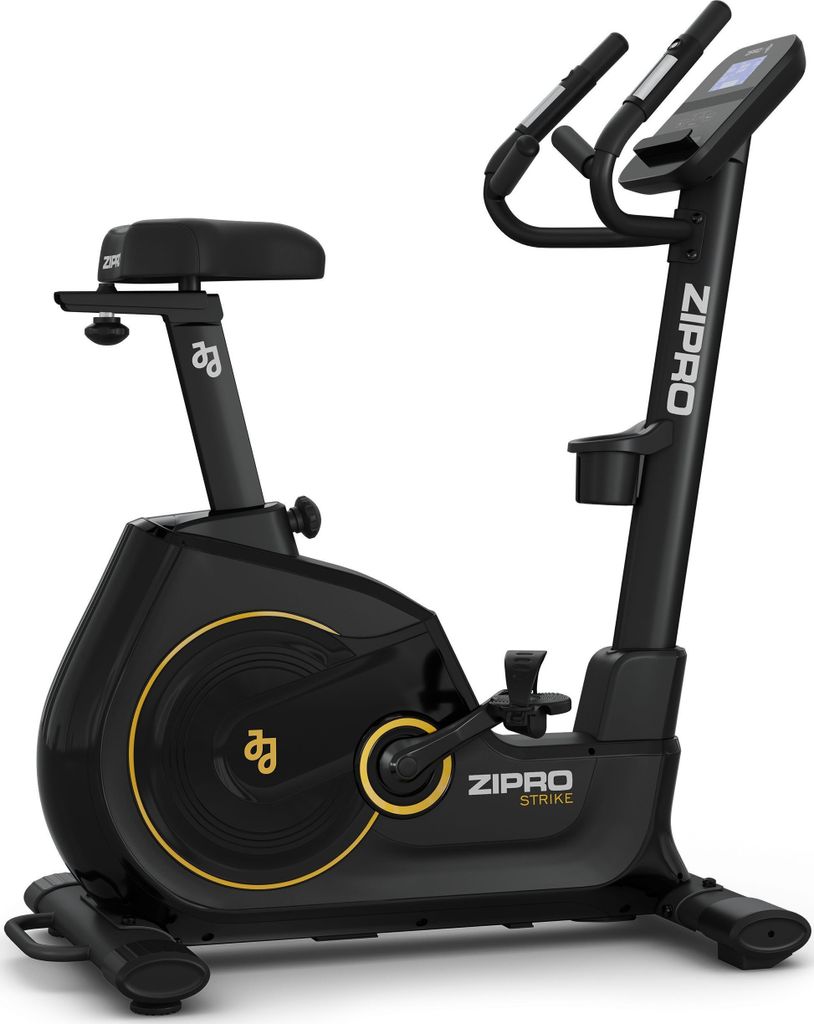 Zipro Strike Black Heimtrainer Fahrrad für Zuhause Magnet Fahhrad bis 150 kg Magnete Exercise Bike Fitnessbike Fitness Fahrrad Hometrainer Cardio ...