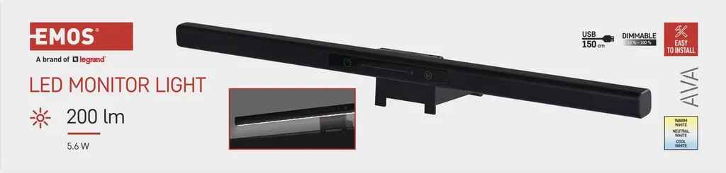 Lampe d'écran EMOS AVA Z7617 - Dites adieu aux reflets et à la fatigue - 6