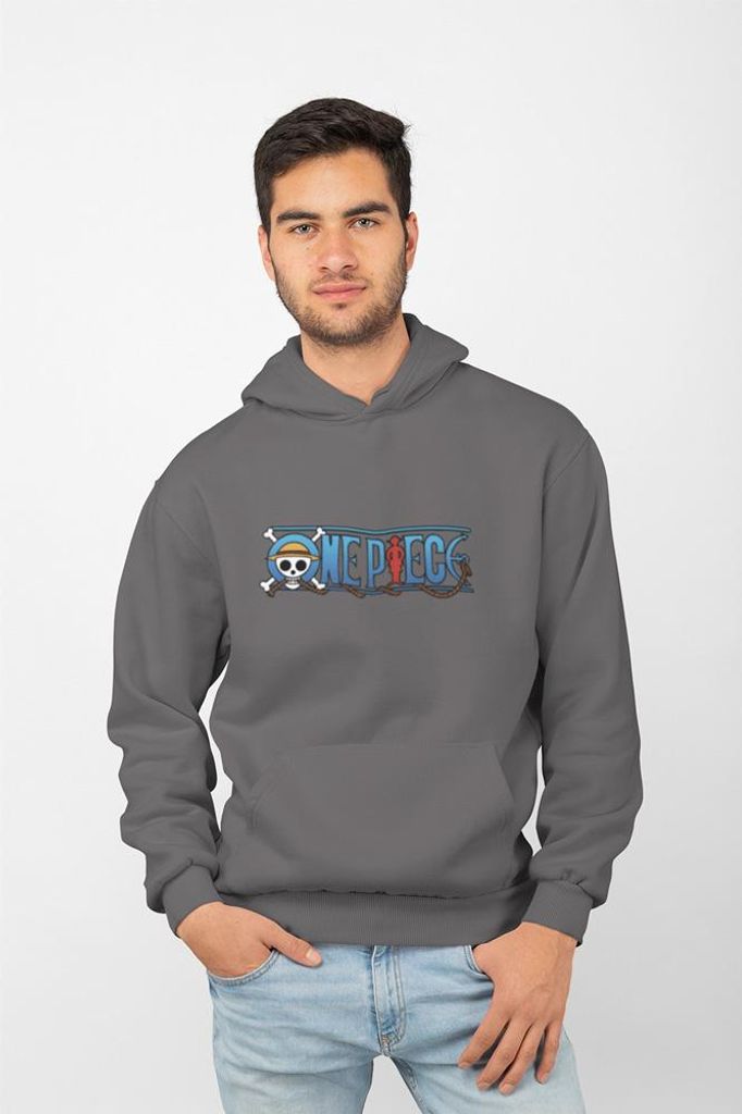 D&B Uni Hoodie MO00039 One Piece Anthrazitgrau-Größe 3XL