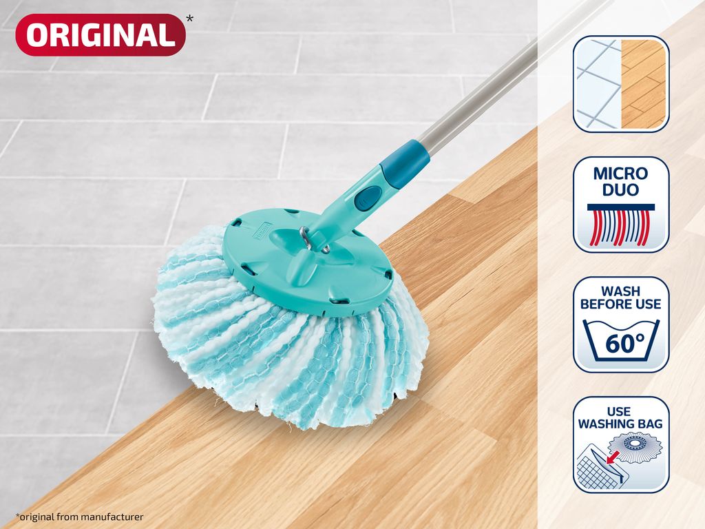 2er Set Ersatzkopf CLEAN TWIST Disc Mop micro duo Produktbild 3