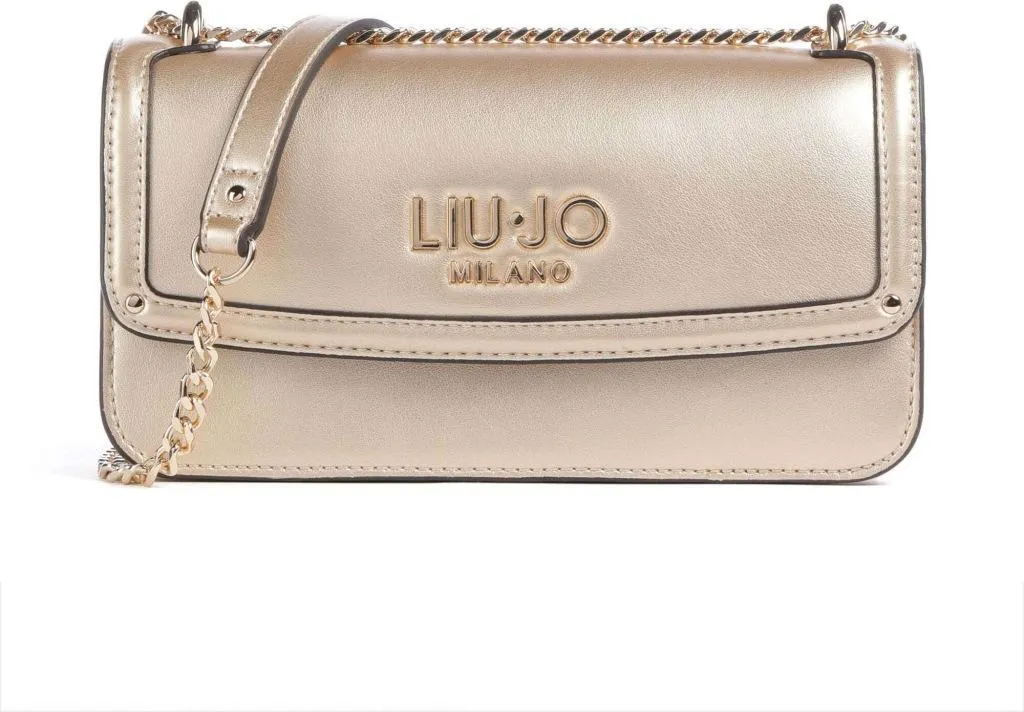 Sac Liu Jo ECS S Crossbody Doré Métallisé - Finition Luxe Or Femme