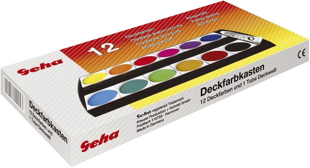 Neutral 721217 Deckfarbkasten - 12 Farben + 1 Deckweiß Obrázek produktu 