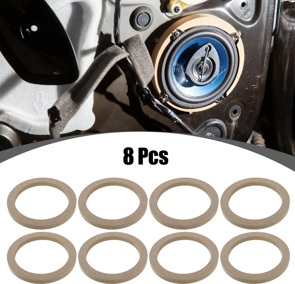 Kit 8 Supports pour Montage Haut-parleur 6,5 Pouces en Portière Auto