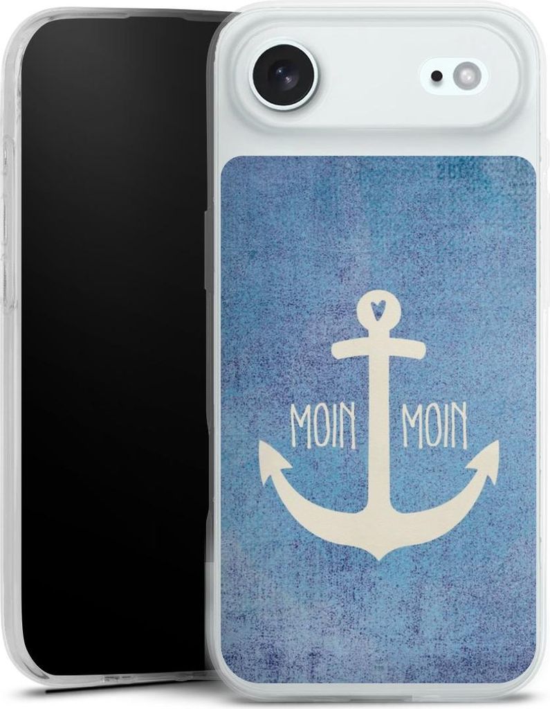 DeinDesign Slim Hülle für Apple iPhone Air Silikon Case Ultra Dünn Handyhülle Anker Blau maritim