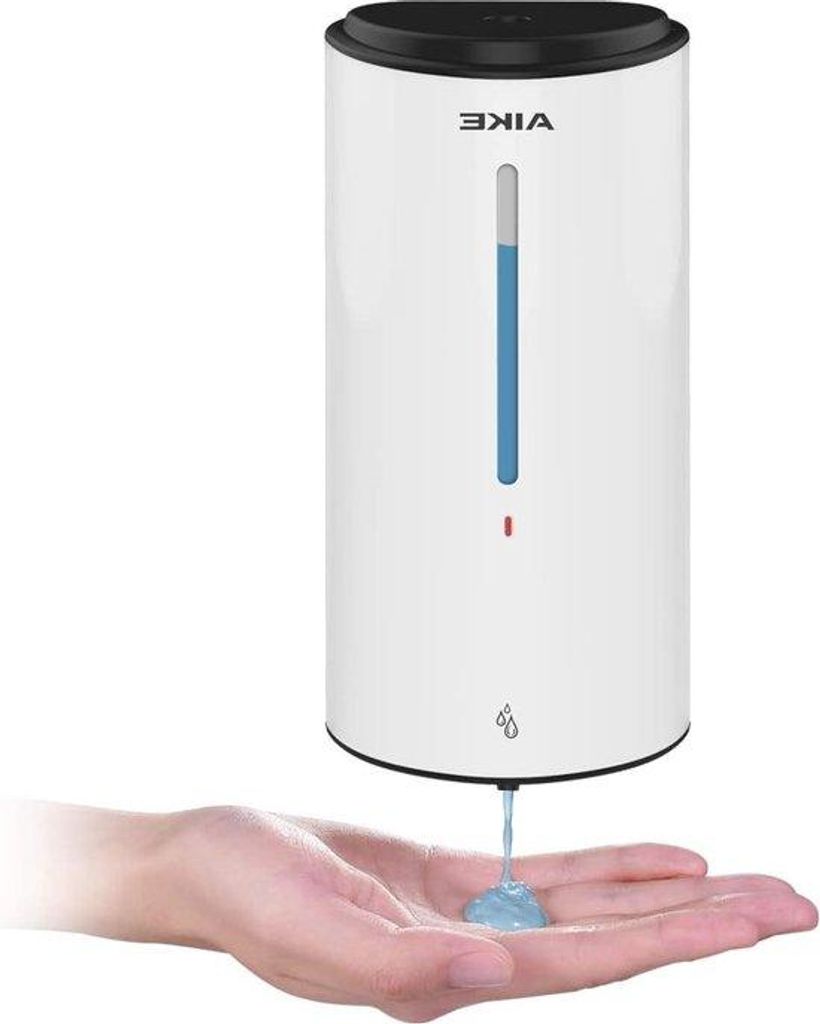 Automatischer Flüssigkeitsspender für Wasserhähne in 850 ml ABS - Flüssigkeitsreinigungssystem für Hände - 5-stufig verstellbar - für Büror...