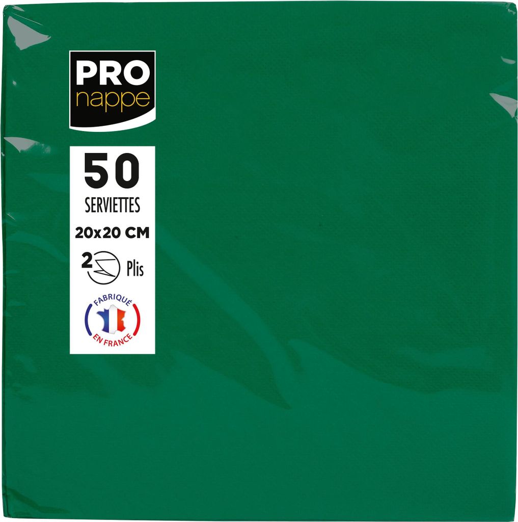 Pronappe 16x Pack 50 Cocktail-Servietten 2-lagig 20x20cm Produktbild 