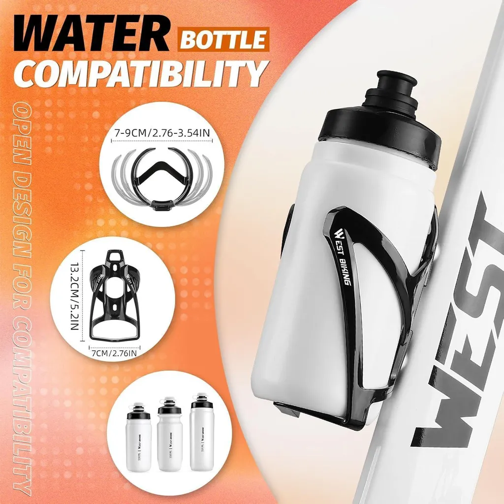 Porte-bidon Vélo Anti-chute Pack de 2 - Support Léger et Robuste Multico