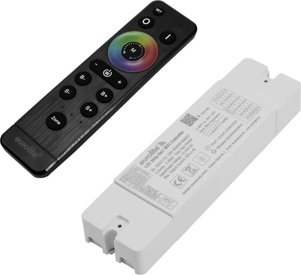 Eurolite 20000967: Set WiFi LED Controller + Telecomando Tuya