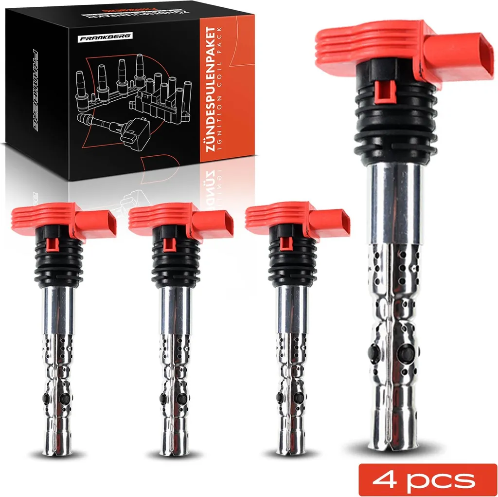 Bobina Accensione Frankberg 4x per Audi A4 A6 A8 | Ricambio Qualità OE
