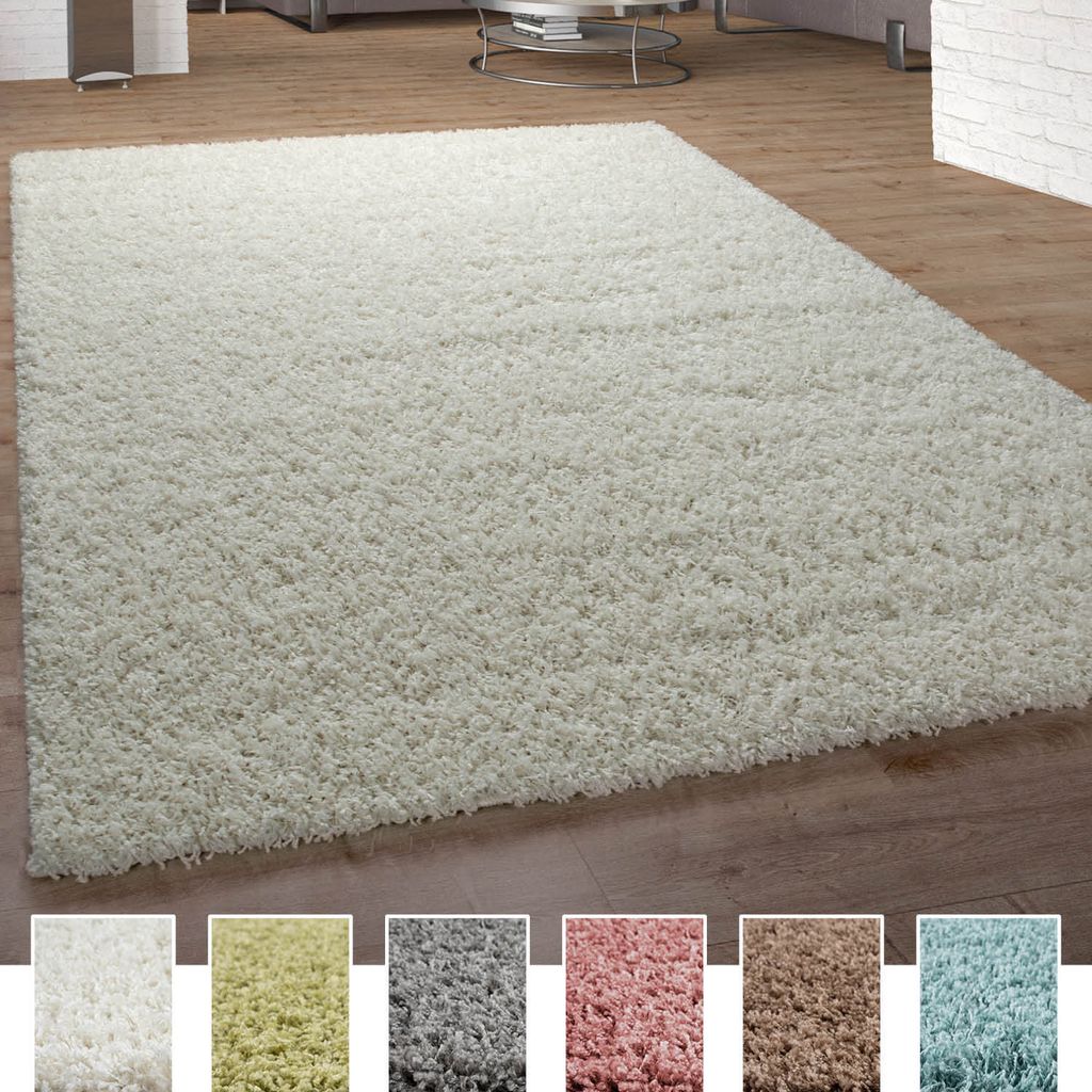 Shaggy Teppich Hochflor Langflor Teppiche Hochwertig Pastell Uni Versch. Farben Grösse 60x100 cm
