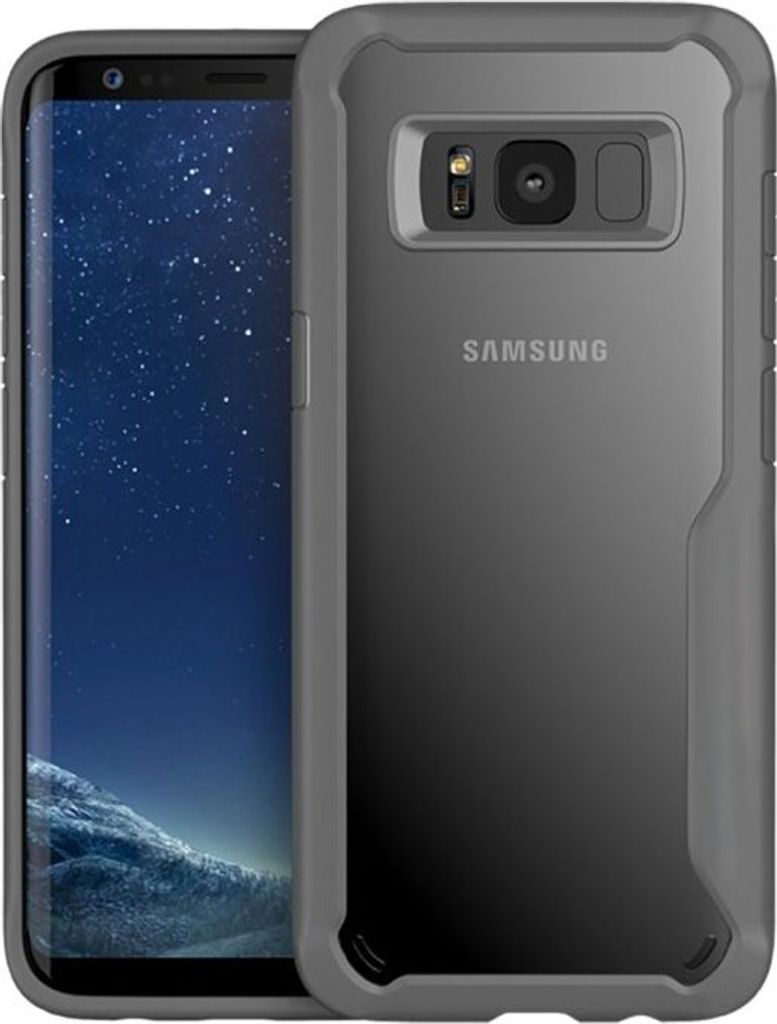 Handy Tasche für Samsung Galaxy S8 Plus Panzer Schutz Hülle Case Cover Silber