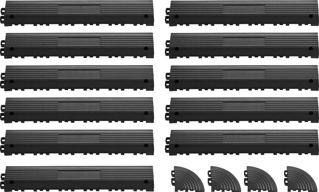 11 pièces de rampe pour revêtement de sol de garage, 31 x 6 Image du produit 