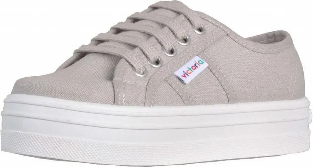 Chaussures en Toile Fille Victoria 109200 Beige : Tennis Basses Légères