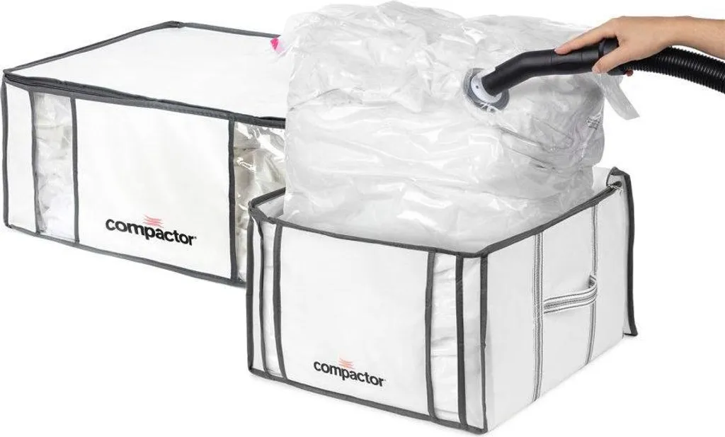 Finis les Placards Encombrés ! Lot 2 Boîtes Sous Vide Compactor 335L - 6