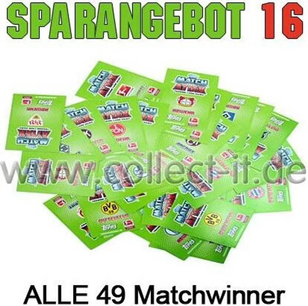 Cartes Match Attax 11/12 : Complétez votre Album Spar 16 avec 49 Cartes