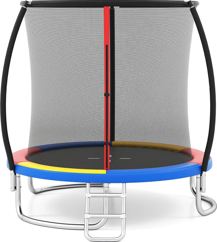 Trampoline de jardin Ø244cm pour le loisir des enfants et des adultes