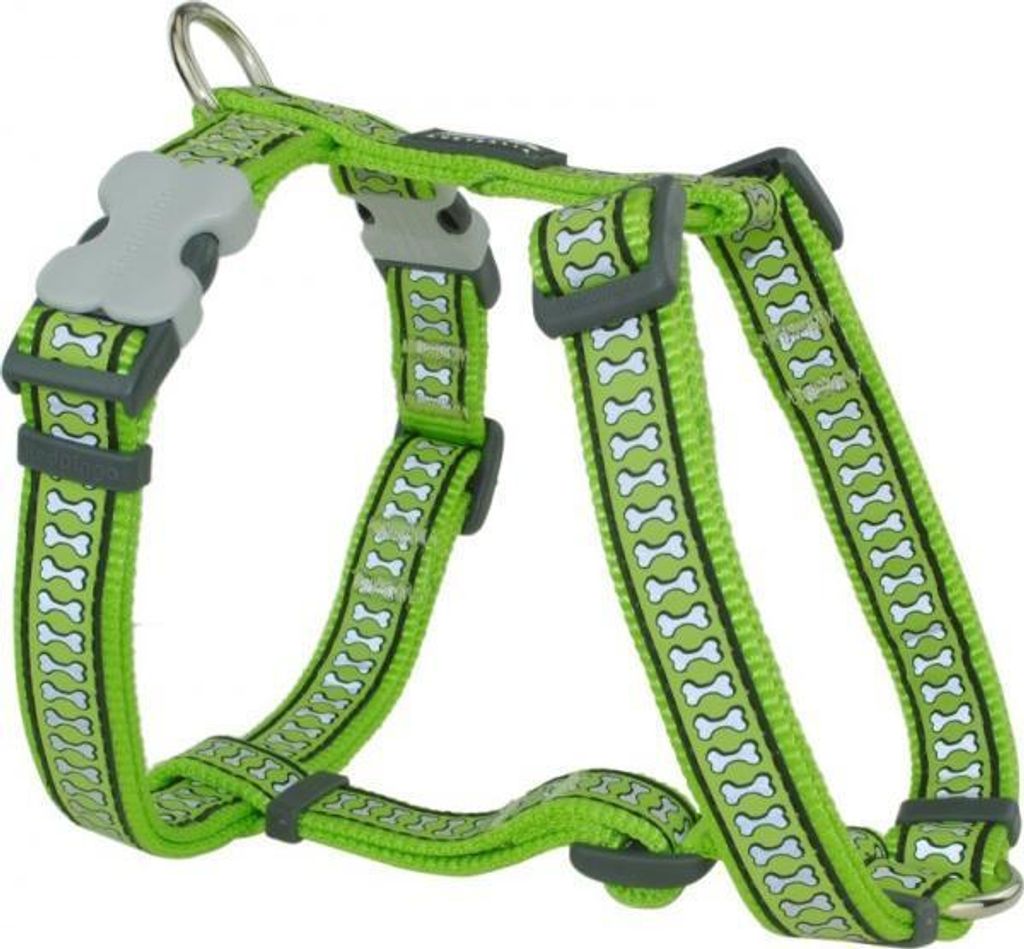 Red Dingo Reflective Lime Medium Hundegeschirr
